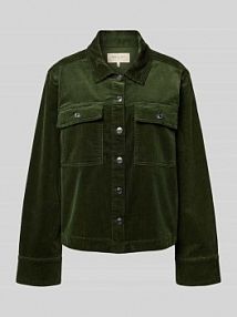 Kurtka z listwą guzikową model Cordy FREE/QUENT oliwkowa damska EAN 206988