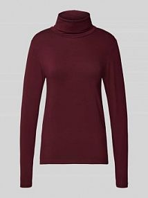 Bluzka z długim rękawem i golfem model Liana FREE/QUENT czerwona damska EAN 116610