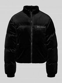 Kurtka pikowana z obszyciem kamieniami stras model MARGO Juicy Couture czarna damska EAN JCOIJ224556