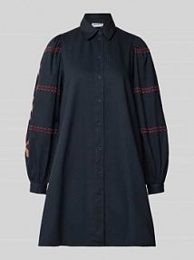 Sukienka koszulowa z listwą guzikową Jake*s Casual niebieska EAN 24960706055