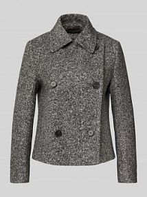 Kurtka z wykładanym kołnierzem i zapięciem na guzik Windsor szara damska EAN 30049304