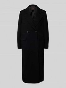 Płaszcz o kroju regular fit z mieszanki żywej wełny z domieszką kaszmiru Windsor czarny damski EAN 30049157