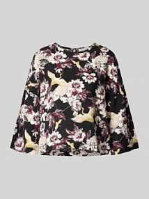 Bluzka z rękawem o dł. 3/4 model Orelia GUIDO MARIA KRETSCHMER WOMAN czarna damska EAN GMK4998001