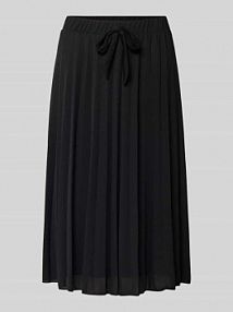 Spódnica plisowana o długości do kolan z elastycznym pasem model Tenea GUIDO MARIA KRETSCHMER WOMAN czarna EAN GMK4734002