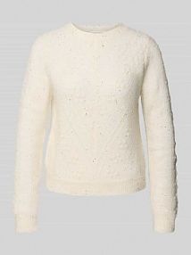 Sweter o kroju regular fit z dzianiny z mieszanki wełny z dodatkiem wełny z alpaki model Rosalia GUIDO MARIA KRETSCHMER WOMAN biały damski EAN GMK5012001