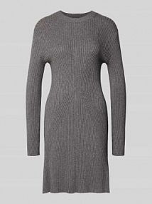 Dopasowana Sukienka z dzianiny z Mieszanka wiskozy Tom Tailor Denim szara EAN 1049078