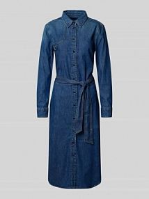 Sukienka koszulowa z imitacji jeansu model LANAINE Lauren Ralph Lauren niebieska EAN 200979976