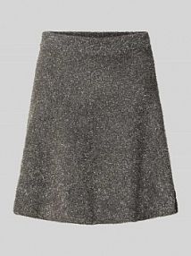 Spódnica mini z elastycznym pasem model LISTRA YAS srebrna EAN 26039309