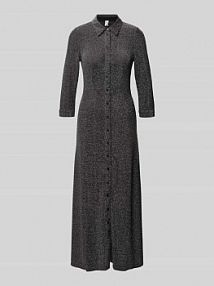 Sukienka koszulowa z rękawem o dł. 3/4 model 'JOHANNA' YAS czarna EAN 26039265