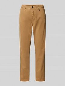 Chinosy z detalem z logo model CHINO TURN UP MAC beżowe EAN 431L307500