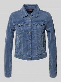 Kurtka sztruksowa z kieszeniami na piersi MAC niebieska damska EAN 422013100