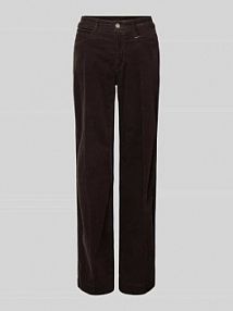 Spodnie sztruksowe z 5 kieszeniami MAC brązowe damskie EAN 422522800