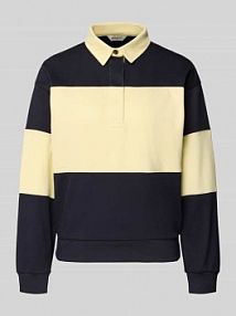 Bluza z kołnierzykiem polo i wyhaftowanym logo Gant granatowa damska EAN 4201246