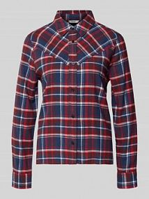 Bluzka koszulowa z listwą guzikową mustang czerwona damska EAN 1017110