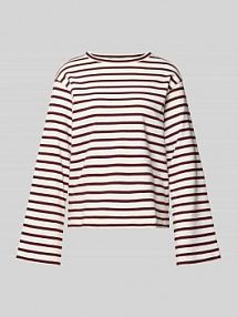 Bluzka z długim rękawem i detalem z logo model Sutton mustang biała damska EAN 1017086