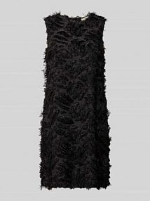 Sukienka o długości do kolan z frędzlami model VILLA FREE/QUENT czarna EAN 207078