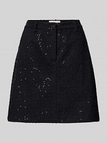 Spódnica mini z cekinowym obszyciem model SHOW FREE/QUENT czarna EAN 206695