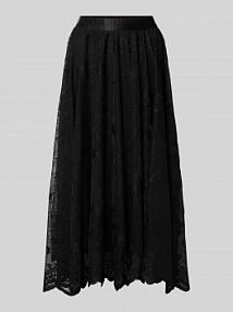 Spódnica midi z elastycznym pasem model LALLY FREE/QUENT czarna EAN 207085