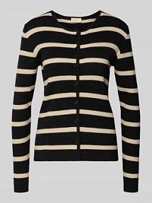 Kurtka z dzianiny z mieszanki wiskozy model ARNA FREE/QUENT czarna damska EAN 207461