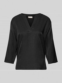 Bluzka z dekoltem w serek model HILDA FREE/QUENT czarna damska EAN 207212