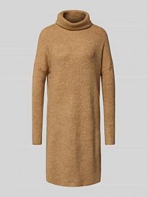 Sukienka z dzianiny o luźnym kroju z dodatkiem wełny model JANA Only beżowa EAN 15140166