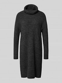 Sukienka z dzianiny o luźnym kroju z dodatkiem wełny model JANA Only szara EAN 15140166