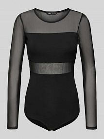 Body o kroju slim fit z mieszanki bawełny model ESTHER Only czarne EAN 15212500