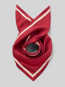 Chusta jedwabna z napisem z logo Tommy Hilfiger czerwona EAN AW0AW18223