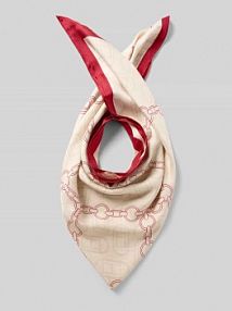 Chusta z jedwabiu z wzorem na całej powierzchni Tommy Hilfiger czerwona EAN AW0AW18277