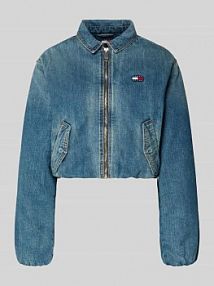 Kurtka jeansowa o kroju regular fit z czystej bawełny Tommy Jeans niebieska damska EAN DW0DW21982