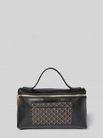 Kosmetyczka ze wzorem z logo i uchwytem Calvin Klein czarna EAN LV04F1102G