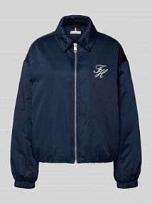 Bomberka o kroju regular fit z detalem z logo Tommy Hilfiger granatowa EAN WW0WW47744