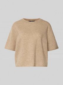 Sweter z dzianiny z czystego kaszmiru model Talma someday beżowy damski EAN 10427413374362