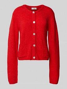 Kurtka o luźnym kroju z dzianiny z dodatkiem wełny model Hanni GUIDO MARIA KRETSCHMER WOMAN czerwona damska EAN GMK5060001