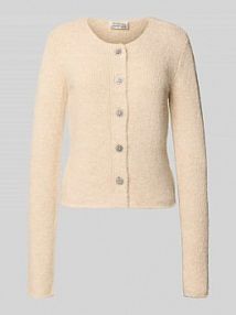 Kardigan o kroju slim fit z dodatkiem wełny model Ester GUIDO MARIA KRETSCHMER WOMAN beżowy EAN GMK5069001