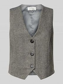 Kamizelka z mieszanki wełny model Loretta GUIDO MARIA KRETSCHMER WOMAN szara damska EAN GMK5072001