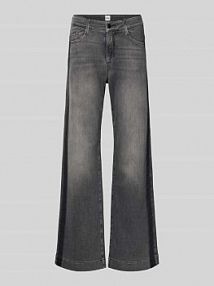 Jeansy rozkloszowane z 5 kieszeniami model MAINE BRAX szare damskie EAN 77-7158 09921220