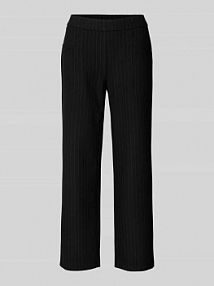 Spodnie materiałowe o skróconym kroju model SUE TONI czarne damskie EAN 43-06 1805-75