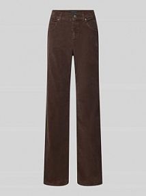 Spodnie sztruksowe z 5 kieszeniami model Lara Angels brązowe damskie EAN 5602900