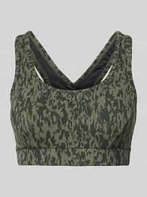 Stanik z tyłem o kroju bokserki model ALWAYS SELMA Varley oliwkowe damskie EAN VAR02752