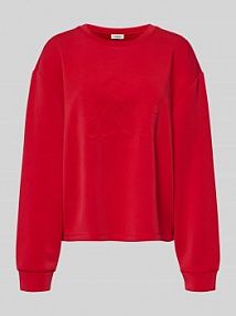 Bluza o kroju regular fit z mieszanki modalu s.Oliver RED LABEL czerwona damska EAN 2172318