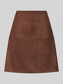 Spódnica mini o kroju slim fit z krytym zamkiem błyskawicznym s.Oliver RED LABEL brązowa EAN 2172905