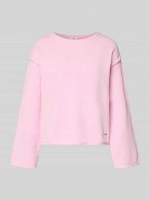 Sweter z dzianiny o kroju regular fit z bardzo miękkiego materiału s.Oliver RED LABEL różowy damski EAN 2173799