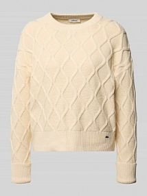 Sweter z dzianiny kroju regular fit z mieszanki bawełny s.Oliver RED LABEL damski EAN 2173798