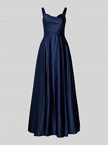 Sukienka wieczorowa z dekoltem w kształcie serca Laona granatowa EAN 24244-1420