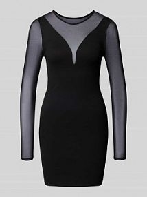 Sukienka mini z mieszanki wiskozy model BECKI Only czarna EAN 15331783