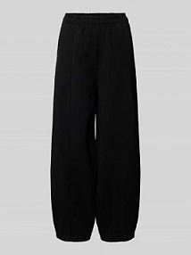 Spodnie dresowe o kroju barrel fit z mieszanki bawełny model LEVISA Only czarne damskie EAN 15358297
