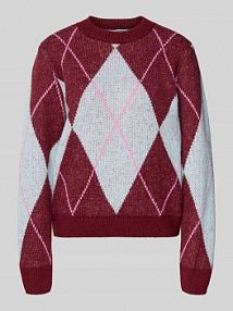 Sweter o luźnym kroju z dodatkiem wełny Essentiel Antwerp niebieski damski EAN Iberlin