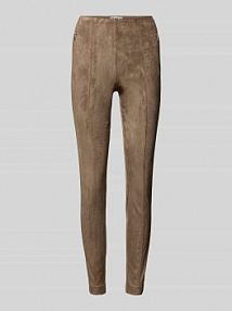 Legginsy o kroju slim fit z efektem weluru model ANGALI LIFE Only szare damskie EAN 15351291