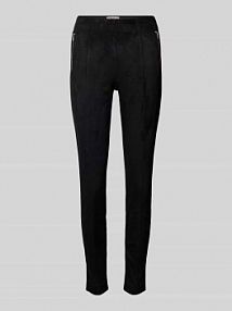 Legginsy o kroju slim fit z efektem weluru model ANGALI LIFE Only czarne damskie EAN 15351291
